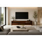 Tanaka Solid Mahogany TV Unit 190cm with 3 Drawers in Mahogany - Chocolate Wood