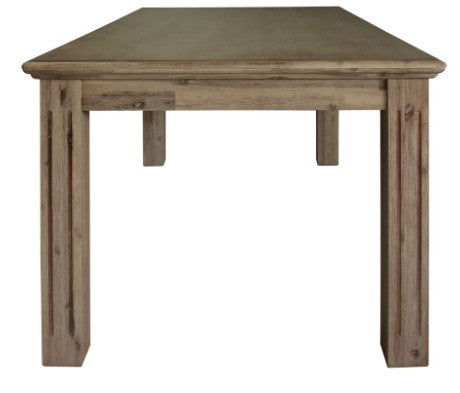 DEVONSHIRE ACACIA TIMBER DINING TABLE 180CM BRUSHED KHAKI - MyChocolateWood