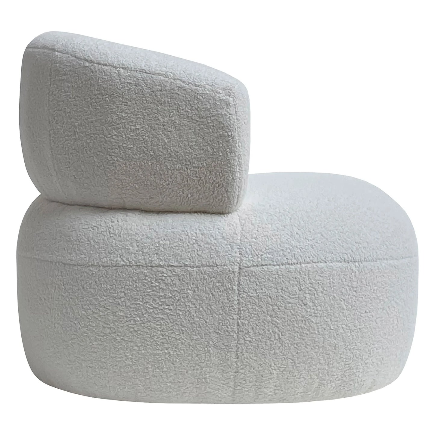 Daventry Ashwood/Fine Boucle Occasional Chair/Lounge Chair - Snow