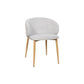 Denby 9 Pce. Messmate Timber Dining Table Light Smoke 210cm/8 Dolores Fabric Dining Chairs