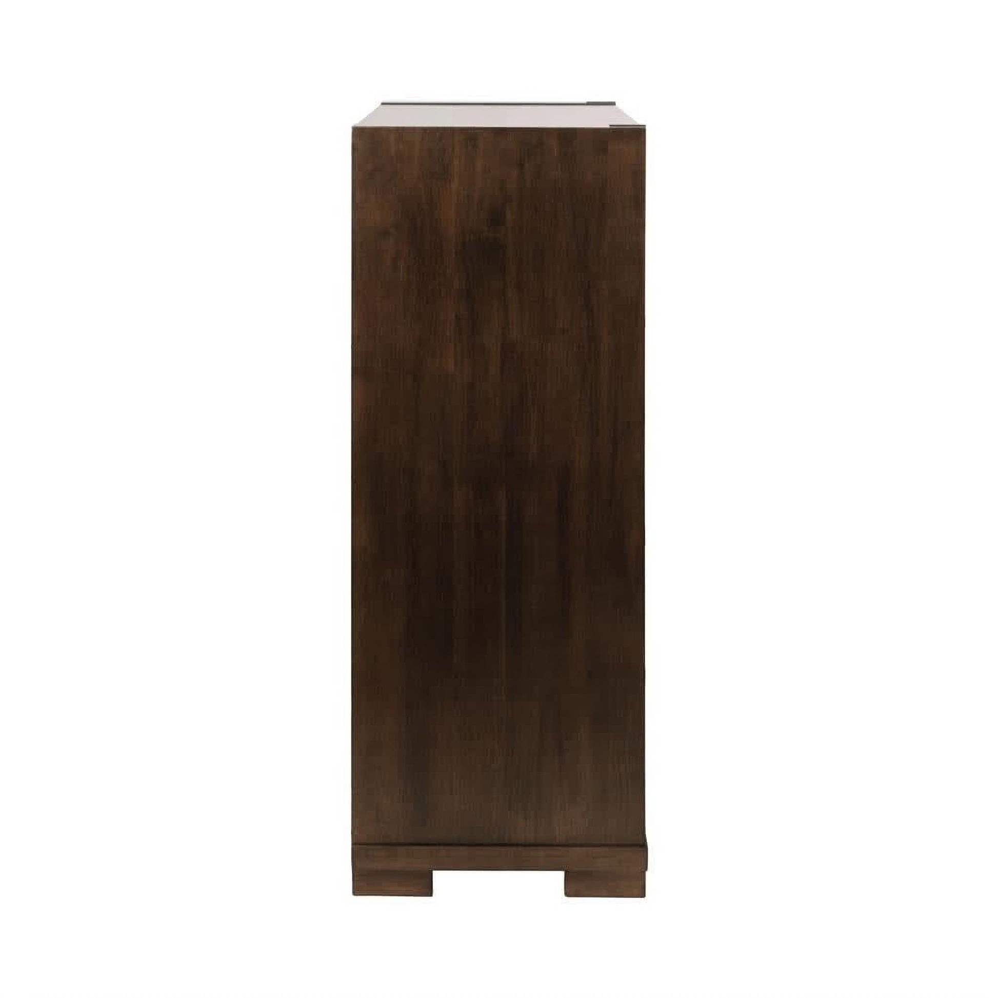 Heritage Malaysian Hardwood 5-Drawer Tallboy / Chest of Drawers in Charcoal Grey-MyChocolateWood