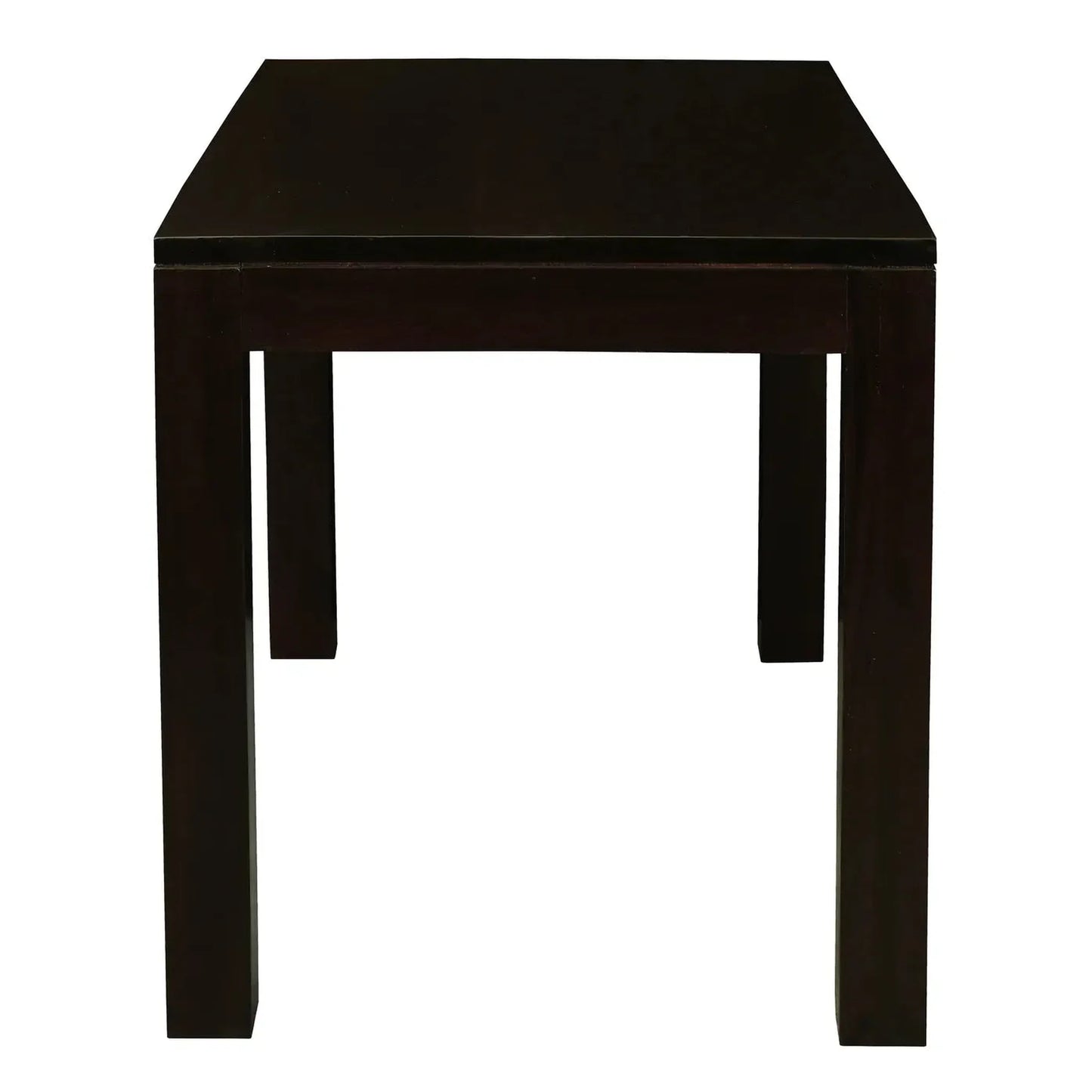 Tanaka Solid Mahogany Dining Table, 150cm in Chocolate - Chocolate Wood