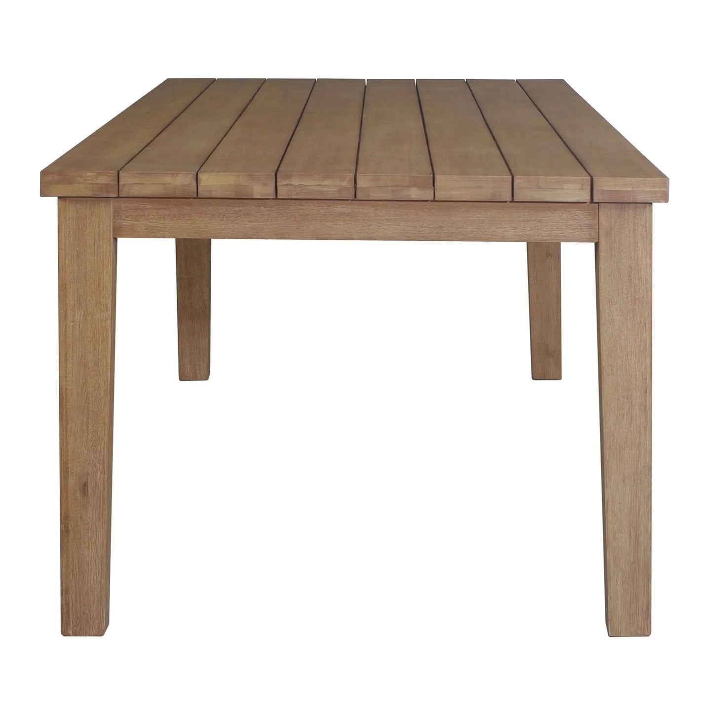 ATHENA EUCALYPTUS TIMBER OUTDOOR DINING TABLE NATURAL 220CM
