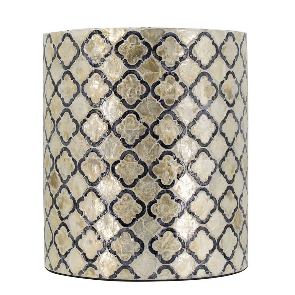 MADEIRA  STOOL/SIDE TABLE/LAMP TABLE/ACCENT TABLE - MyChocolateWood