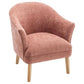 ELMORE CHENILLE FABRIC TUB CHAIR/OCCASIONAL CHAIR CORAL (Copy) - MyChocolateWood