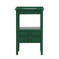 Oatlands Mahogany 2-Drawer 1-Shelf Side Table / Lamp Table / Bedside Table Jade Green