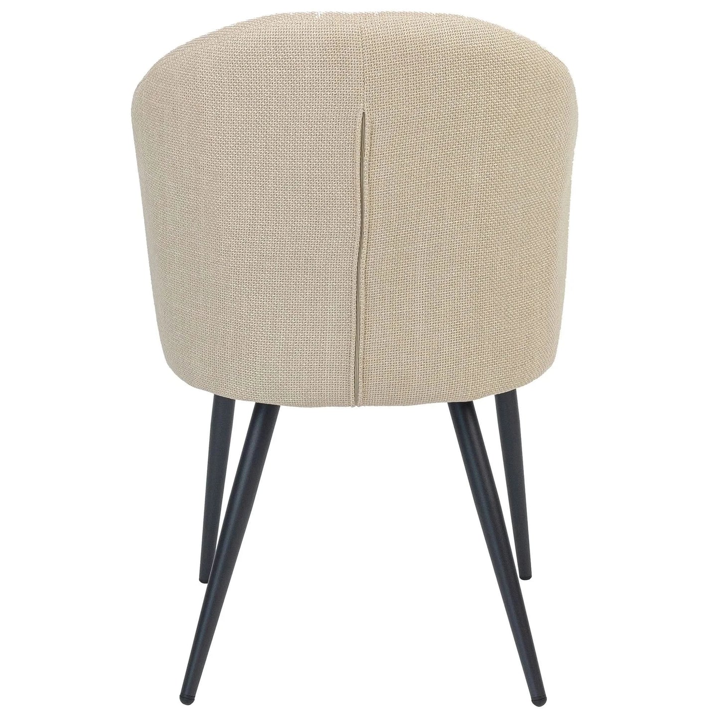 DARLA HAMPTON FABRIC DINING CHAIR BEIGE - MyChocolateWood