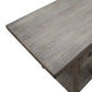 BAIRD TWIN PEDESTAL HOME OFFICE WITH DISTRESSED FINISH - WEATHERED GREY - MyChocolateWood