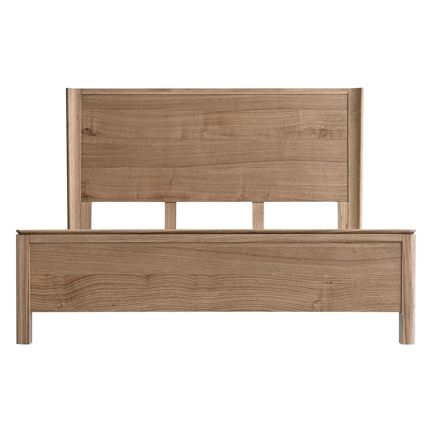 Jinetta Solid Messmate Timber Queen Bed Light Smoke