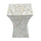NOBELL MOTHER OF OF PEARLHAND MADE SIDE TABLE/LAMP TABLE - MyChocolateWood