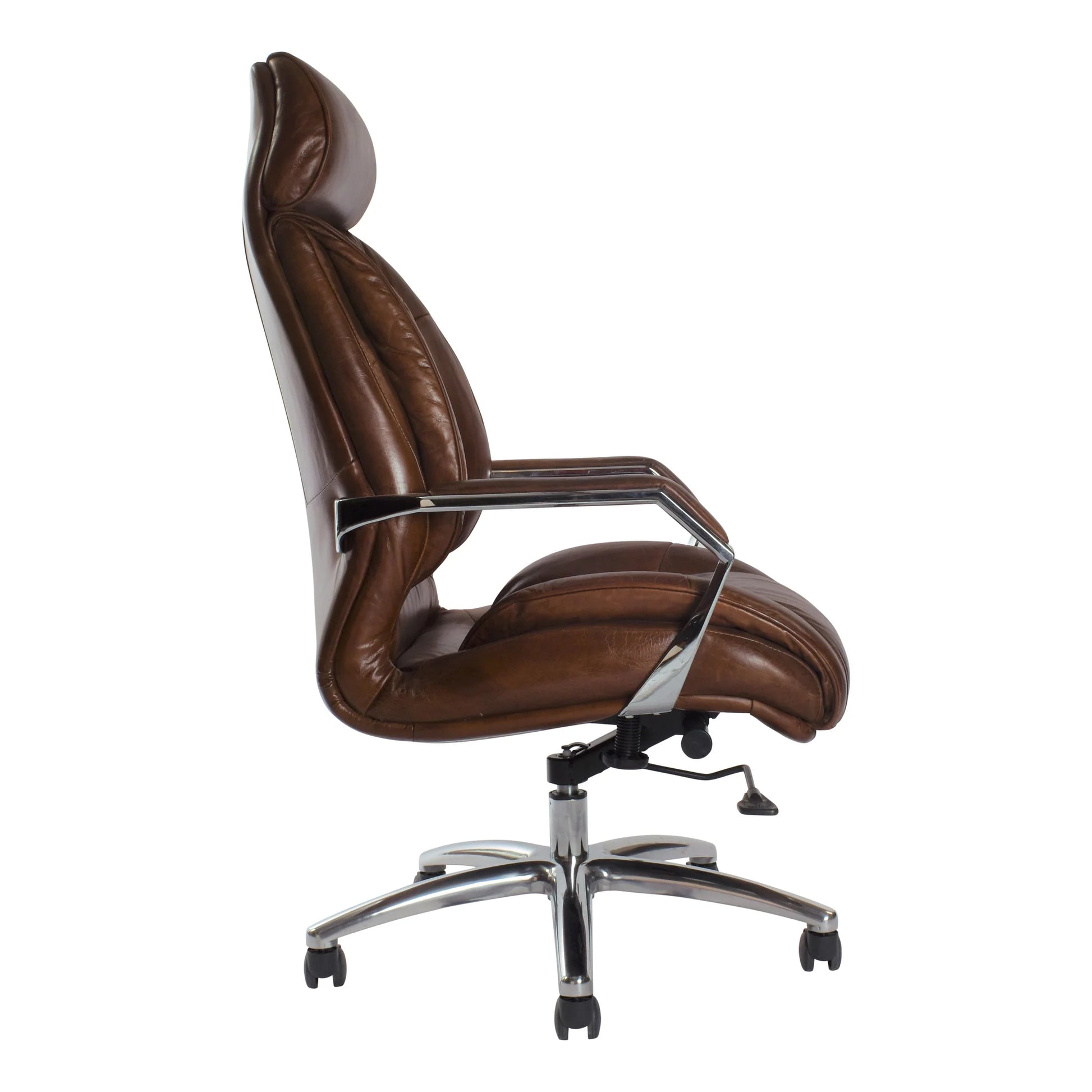 SANTIAGO VINTAGE LEATHER OFFICE/DESK CHAIR - MyChocolateWood