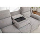 ALLOA FABRIC 3-SEATER ELECTRIC RECLINER SOFA GREY - MyChocolateWood