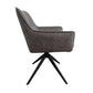 Reece Fabric Swivel Dining Armchair / Accent Chair in Grey