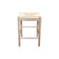 BRYNN BACKLESS KITCHEN STOOL WITH ROPE SEAT -66CM SEAT HEIGHT NATURAL - MyChocolateWood