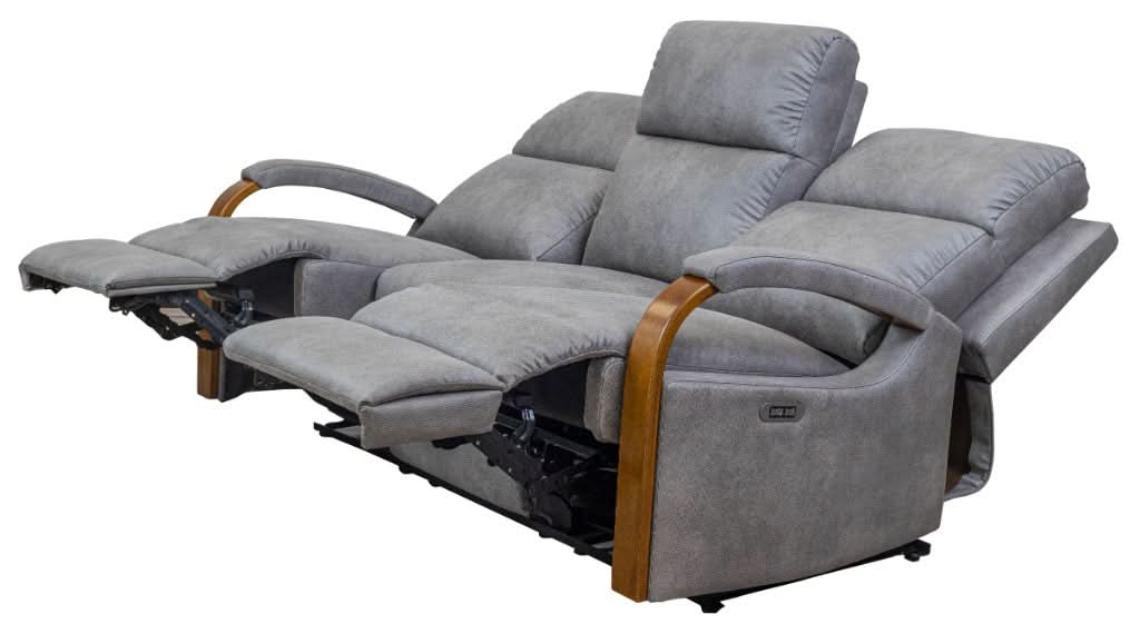 MITCHUM FABRIC 3-SEATER WITH 2 END ELECTRIC RECLINERS - DOVE