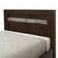 Heritage Malaysian Hardwood Bed with 2 Storage Drawers in Charcoal Grey - Chocolate Wood