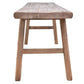 HARLOW SOLID HARDWOOD RUSTIC BENCH EXTRA LARGE NATURAL 180X46X50