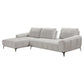 Joaquin Fabric 3-Seater Modular Corner Sofa with Sliding Backrest & LHF Chaise - Sky