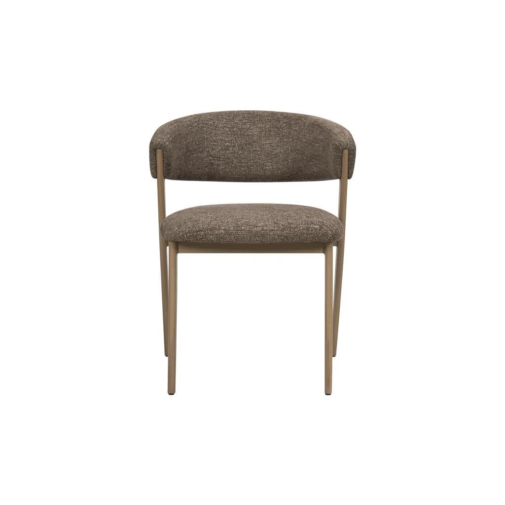 Leemor Fabric Dining Chair Taupe/Light Smoke Colour