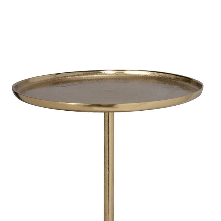 GREGOR INDUSTRIAL IRON LOFT ACCENT TABLE/SIDE TABLE/LAMP TABLE - MyChocolateWood