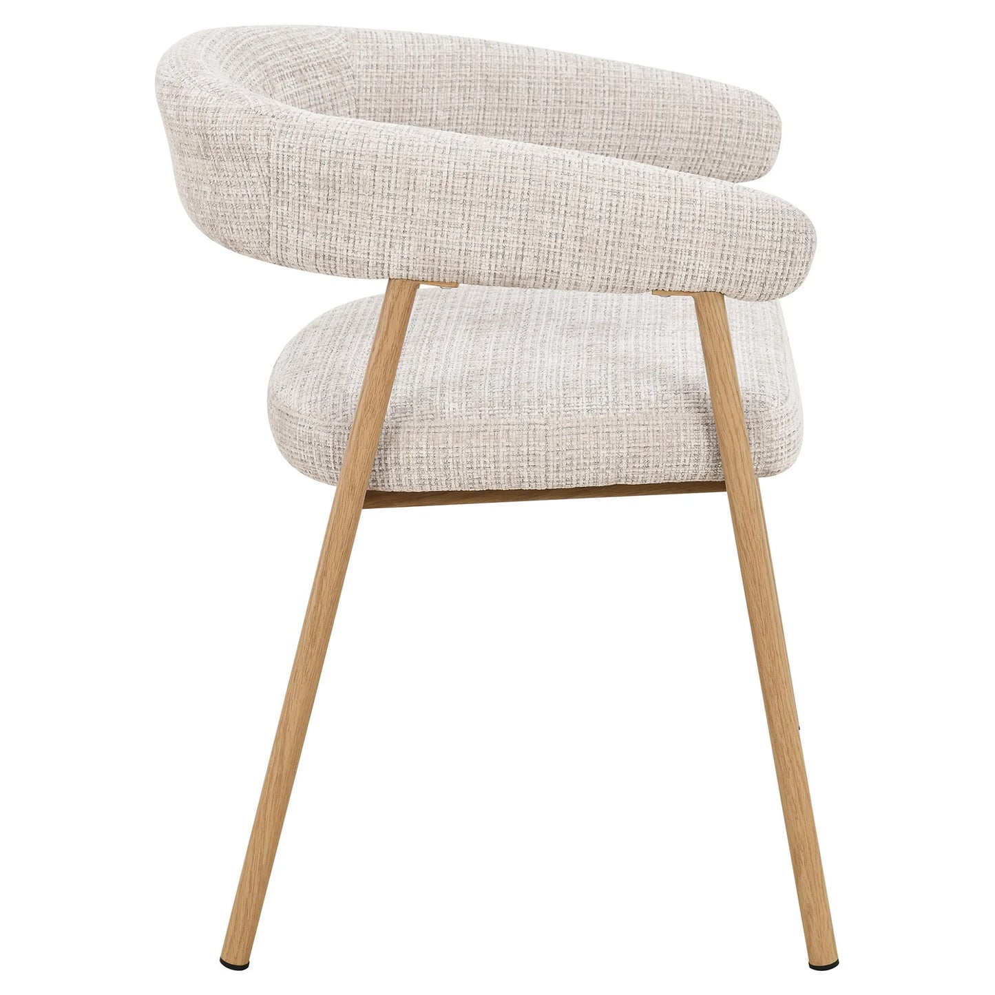 Lyra Dining Chair - Oak/Beige