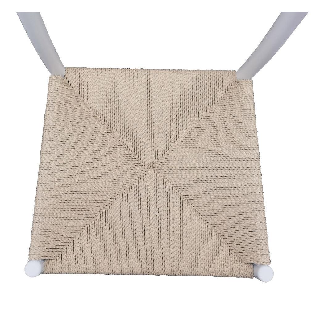 ONDINA BIRCH TIMBER DINING CHAIR WHITE/NATURAL - MyChocolateWood