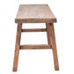 HARLOW SOLID HARDWOOD RUSTIC BENCH MEDIUM NATURAL 120X43X50