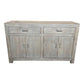 NEVANA  RECYCLED ELM TIMBER SIDEBOARD/BUFFET 4 DOORS 2 DRAWERS NATURAL - MyChocolateWood
