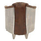 PINTO VINTAGE  LEATHER ARMCHAIR TOP GRAIN COW HIDE - MyChocolateWood