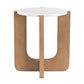 Nadia Mango Hardwood & Marble Lamp Table / Side Table
