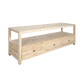 JOELLE 3-DRAWER TELEVISION UNIT ETU DISTRESSED NATURAL - MyChocolateWood