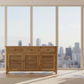 PALM BEACH BUFFET/SIDEBOARD 3 DOORS 3 DRAWERS LOUVRE STYLE SOLID OAK - MyChocolateWood