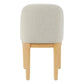SET OF 2 DURAM LINEN DINING CHAIRS NATURAL/OATMEAL - MyChocolateWood