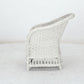 DANARA OUTDOORS RATTAN DINING CHAIR WHITE FADED GREY - MyChocolateWood