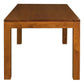Tanaka Solid Mahogany Dining Table, 150cm in Light Pecan - Chocolate Wood