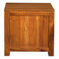 Tanaka Solid Mahogany 1 Drawer Bedside Table in Light Pecan - Chocolate Wood