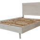 Halifax 4 Piece Solid Acacia Bedroom Suite: 1 Double Bed, 1 Tallboy, 2xBedside Tables  in Brushed White