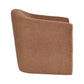 Magna Contemporary Fabric Armchair in Cinnamon - Chocolate Wood