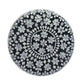 GISELLE MOTHER OF OF PEARL MONOCHROME SIDE TABLE/LAMP TABLE - MyChocolateWood