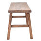 HARLOW SOLID HARDWOOD RUSTIC BENCH SMALL NATURAL 100X43X50