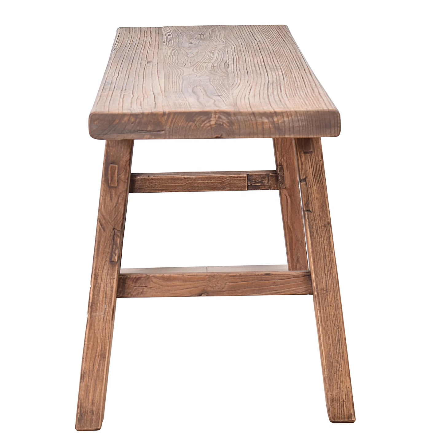 HARLOW SOLID HARDWOOD RUSTIC BENCH SMALL NATURAL 100X43X50
