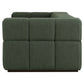 Taylor 3-Seater Mahogany Timber Sofa Sienna Moss Green