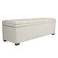 MILLICENT LINEN STORAGE BENCH/BLANKET BOX/OTTOMAN OFF-WHITE 140CM - MyChocolateWood