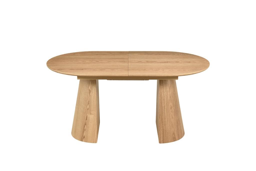 Sherwood Natural Oak Finish Oval Extension Dining Table  160-200cm - MyChocolateWood