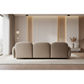 LORELEI  3-SEATER MODULAR SOFA CHENILLE - TAUPE - MyChocolateWood