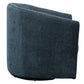 WINTHROP SWIVEL ARMCHAIR CHAIR/OCCASIONAL TEAL CHENILLE - MyChocolateWood