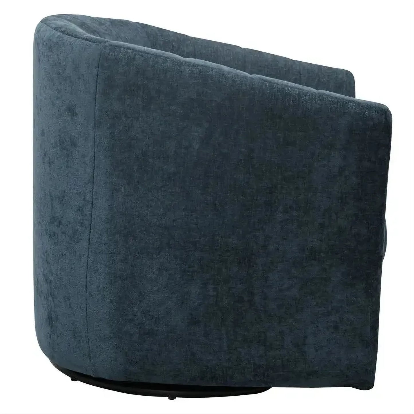 Winthrop Swivel Armchair in Teal Chenille detail