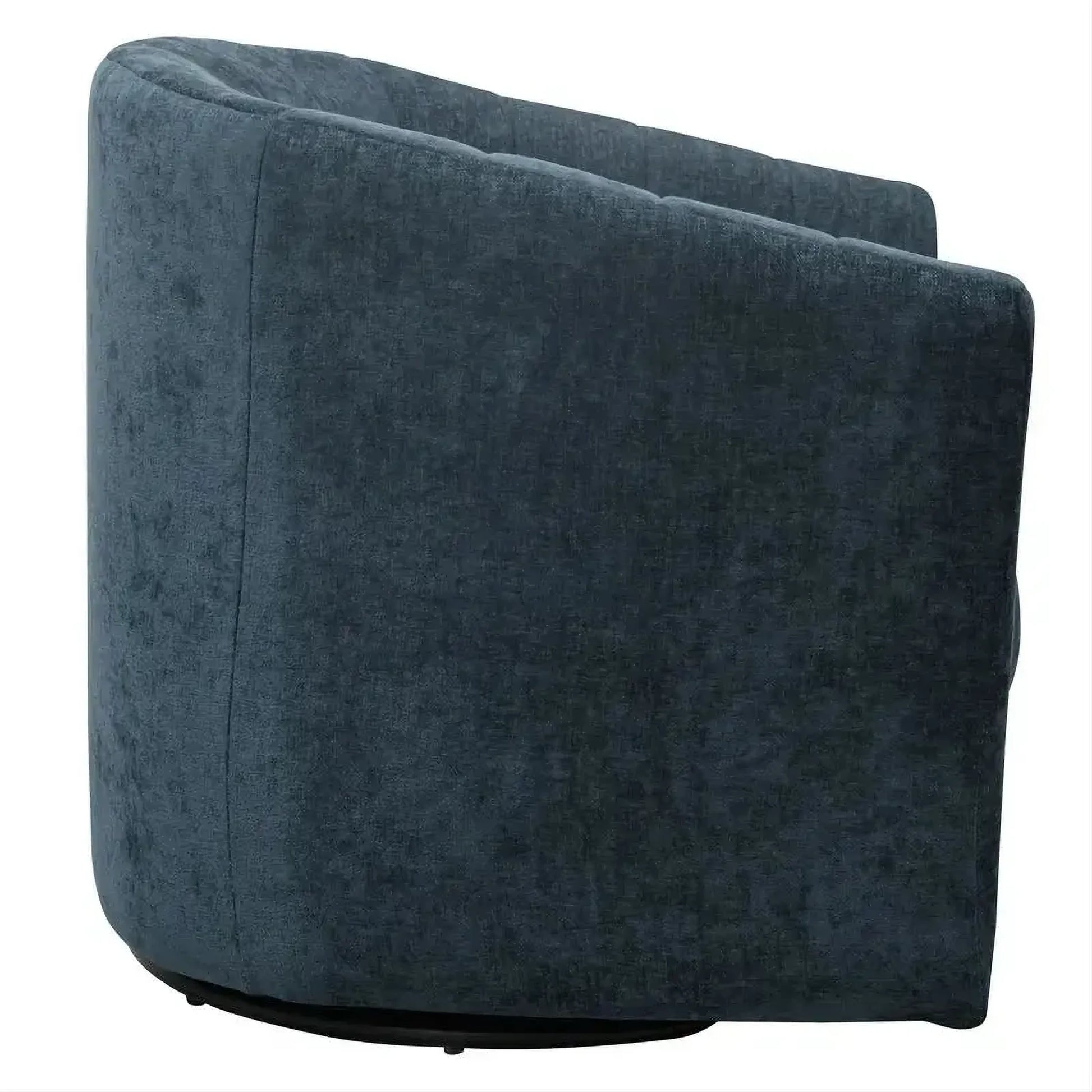 Winthrop Swivel Armchair in Teal Chenille detail