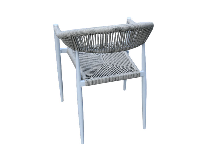 Allerton Aluminium/Rope Look Wicker Design Outdoor Dining Chair