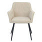 GALI HAMPTON FABRIC DINING CHAIR/ARMCHAIR BEIGE - MyChocolateWood